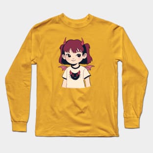 Сute demon girl Long Sleeve T-Shirt